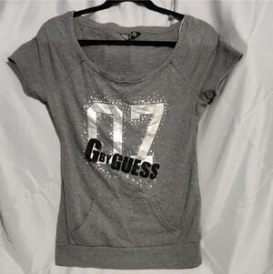 G by GUESS Gray Women's Top